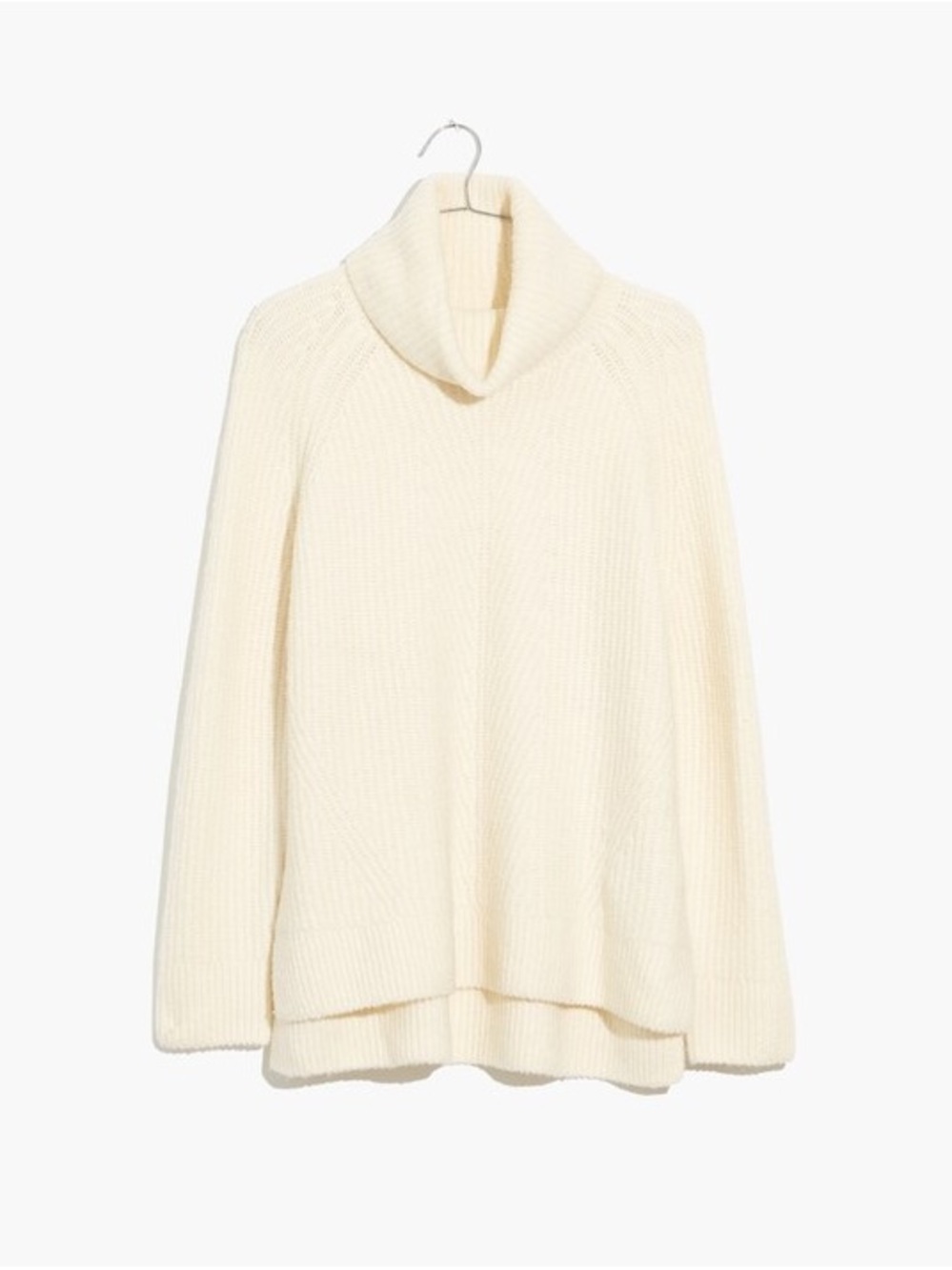 Madewell Mercer Cream Turtleneck Pullover Sweater